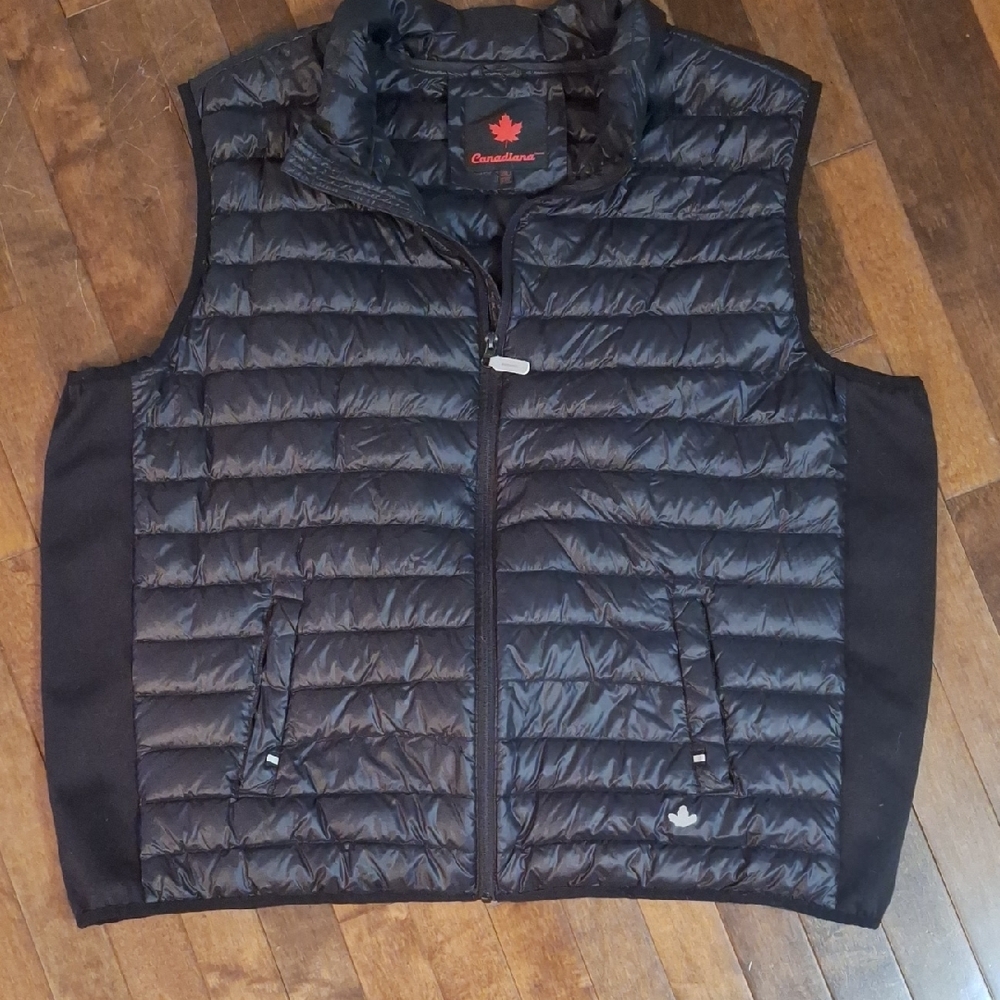 Black 90% Duck Down Filled Vest